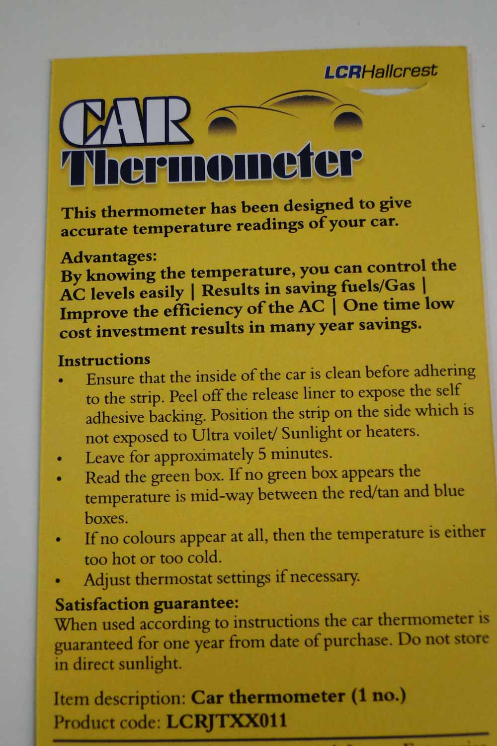 Car Thermometer