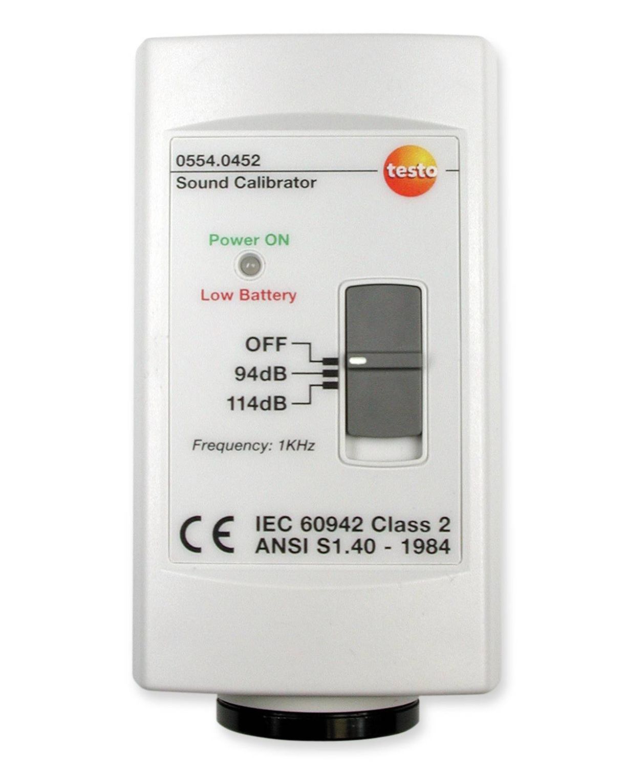 Sound level calibrator