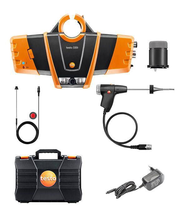 Testo 330i advanced set - flue gas analyzer set